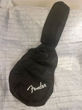 Like brand new - Fender Black Gig Bag with White Logo